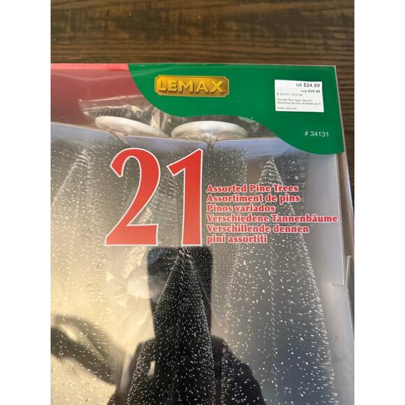 Lemax 34968 Frosted Pine Tree – 21-Piece Set - New in Box - Picture 4 of 9